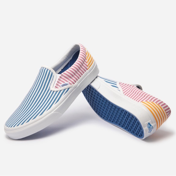 🌞 VANS SLIP ON DECK CLUB SHOES STRIPPED 🌞 - Picture 5 of 11